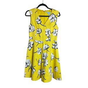Draper James Dress Womens 4 Fit & Flare Sleeveless Knee Length Floral Summer
